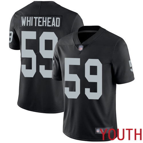 Oakland Raiders Limited Black Youth Tahir Whitehead Home Jersey NFL Football #59 Vapor Untouchable Jersey